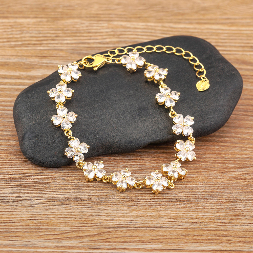 Lucky Four Leaf Clover Bracelet