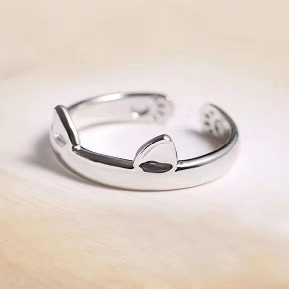 Korean Cat Ear Ring Adjustable