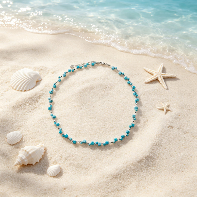 Stainless Steel Beaded Necklace