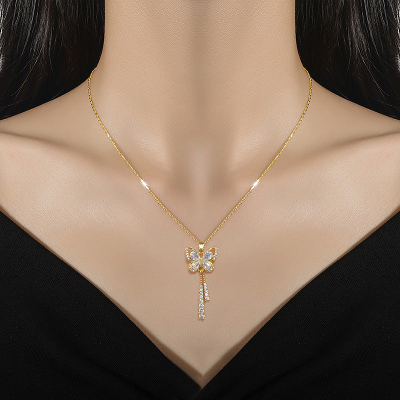 Butterfly Tassel Necklace