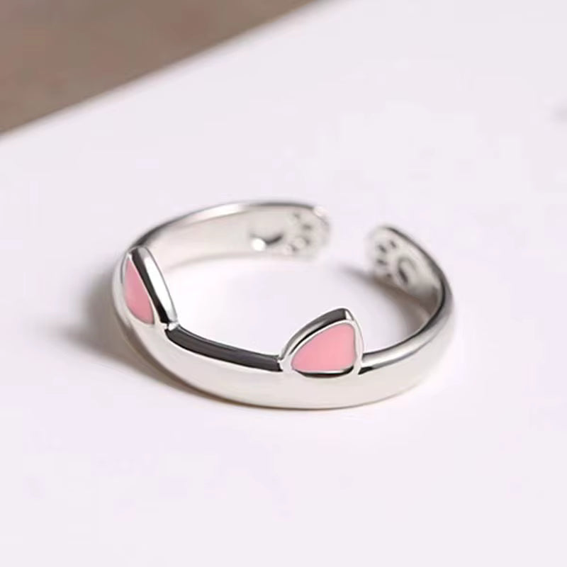 Korean Cat Ear Ring Adjustable